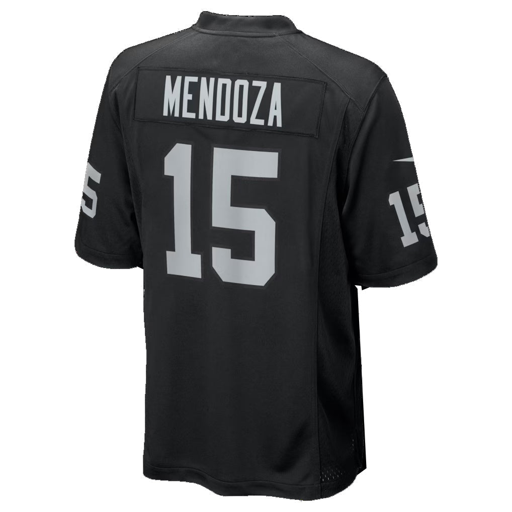 Tlead LV.Raiders #15 Fernando Mendoza Black 2026 Draft First Round Pick No. 1 Team Game Stitched Jerseys