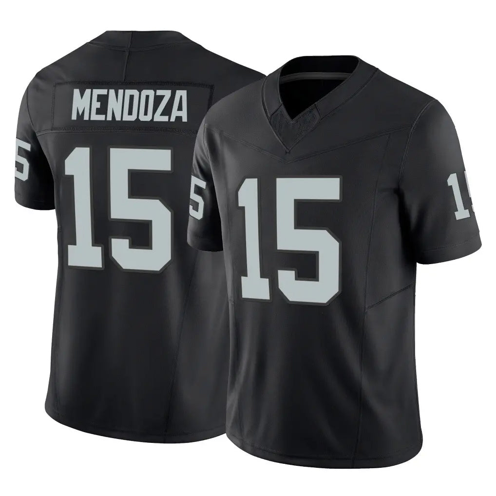 Tlead LV.Raiders #15 Fernando Mendoza Player Black Limited Vapor F.U.S.E. Home Game Stitched Jerseys