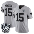 Tlead LV.Raiders #15 Fernando Mendoza Player Gray 2026 Vapor Limited Home Game Stitched Jerseys