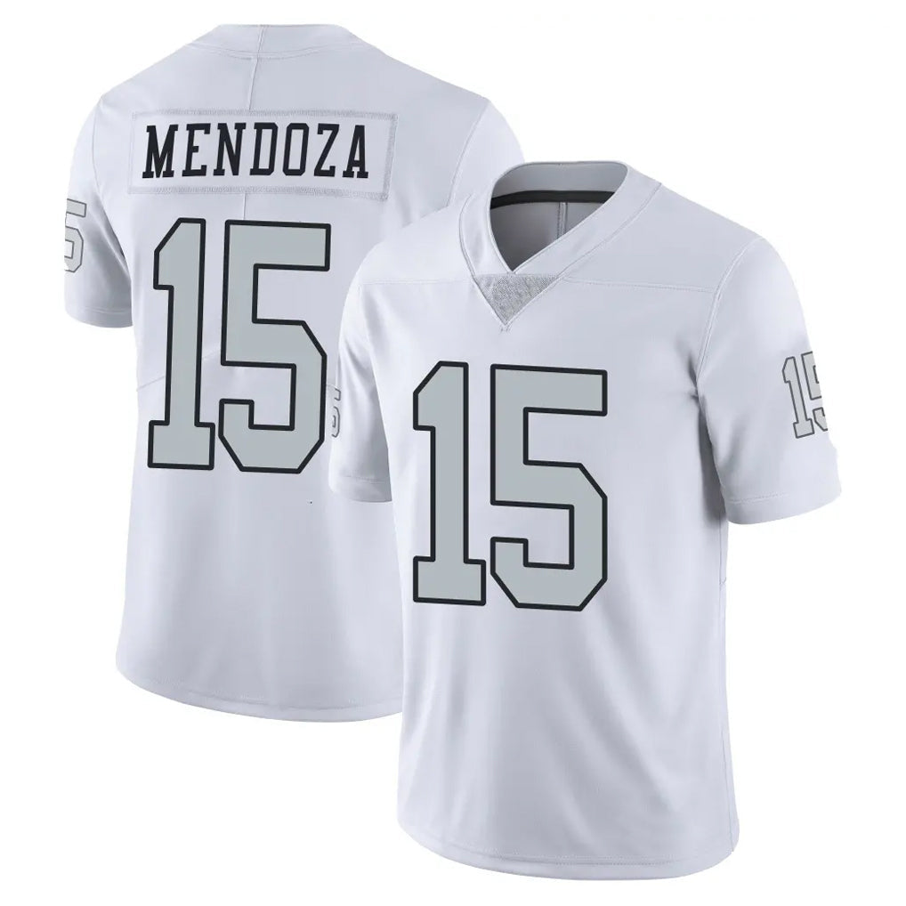 Tlead LV.Raiders #15 Fernando Mendoza Player White Limited Color Rush Home Game Stitched Jerseys