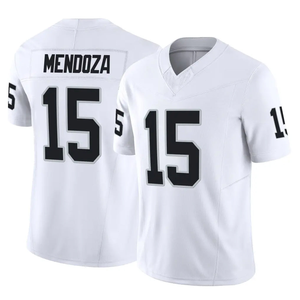 Tlead LV.Raiders #15 Fernando Mendoza Player White Limited Vapor F.U.S.E. Home Game Stitched Jerseys