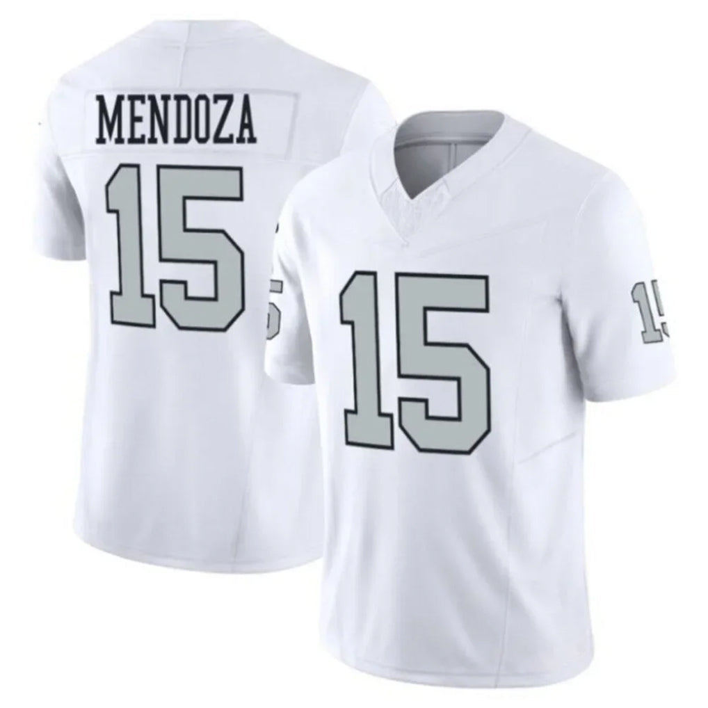 Tlead LV.Raiders #15 Fernando Mendoza Player White Vapor F.U.S.E. Limited Home Game Stitched Jerseys