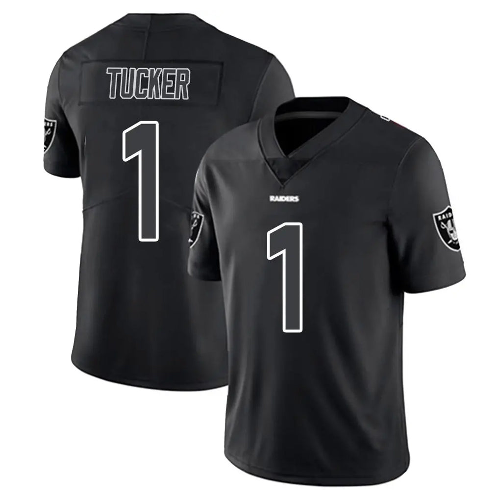 Tlead LV.Raiders #1 Tre Tucker Player Black Limited Black Impact Home Game Stitched Jerseys