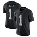 Tlead LV.Raiders #1 Tre Tucker Player Black Limited Vapor Untouchable Home Game Stitched Jerseys
