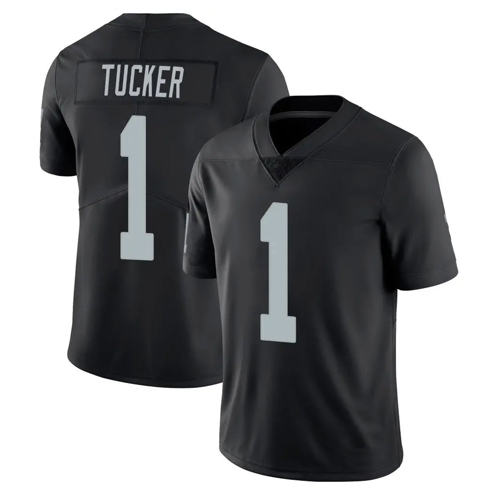 Tlead LV.Raiders #1 Tre Tucker Player Black Limited Vapor Untouchable Home Game Stitched Jerseys