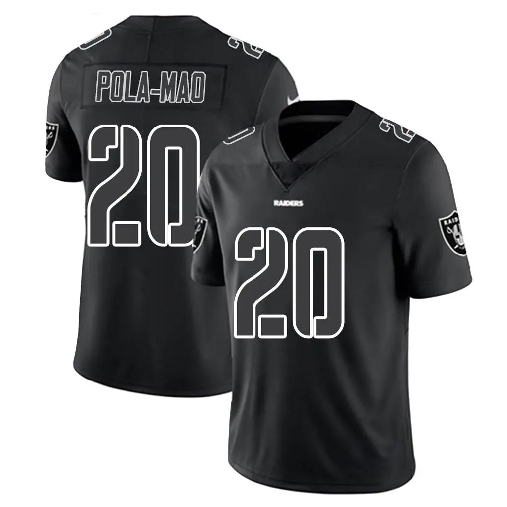 Tlead LV.Raiders #20 Isaiah Pola-Mao Player Black Limited Black Impact Home Game Stitched Jerseys