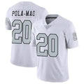 Tlead LV.Raiders #20 Isaiah Pola-Mao Player White Limited Color Rush Home Game Stitched Jerseys