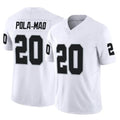 Tlead LV.Raiders #20 Isaiah Pola-Mao Player White Limited Vapor F.U.S.E. Home Game Stitched Jerseys