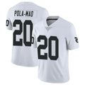 Tlead LV.Raiders #20 Isaiah Pola-Mao Player White Limited Vapor Untouchable Home Game Stitched Jerseys