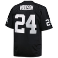 Tlead LV.Raiders #24 Charles Woodson Mitchell & Ness Black Big & Tall 1998 Retired Player Replica Jersey