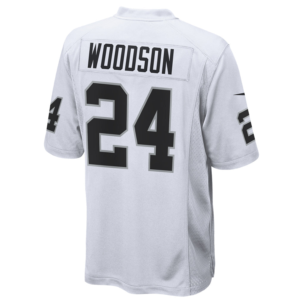 Tlead LV.Raiders #24 Charles Woodson Player Whtie Home Game  Stitched Jerseys
