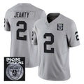 Tlead LV.Raiders #2 Ashton Jeanty Player Gray Vapor Limited Home Game Stitched Jerseys