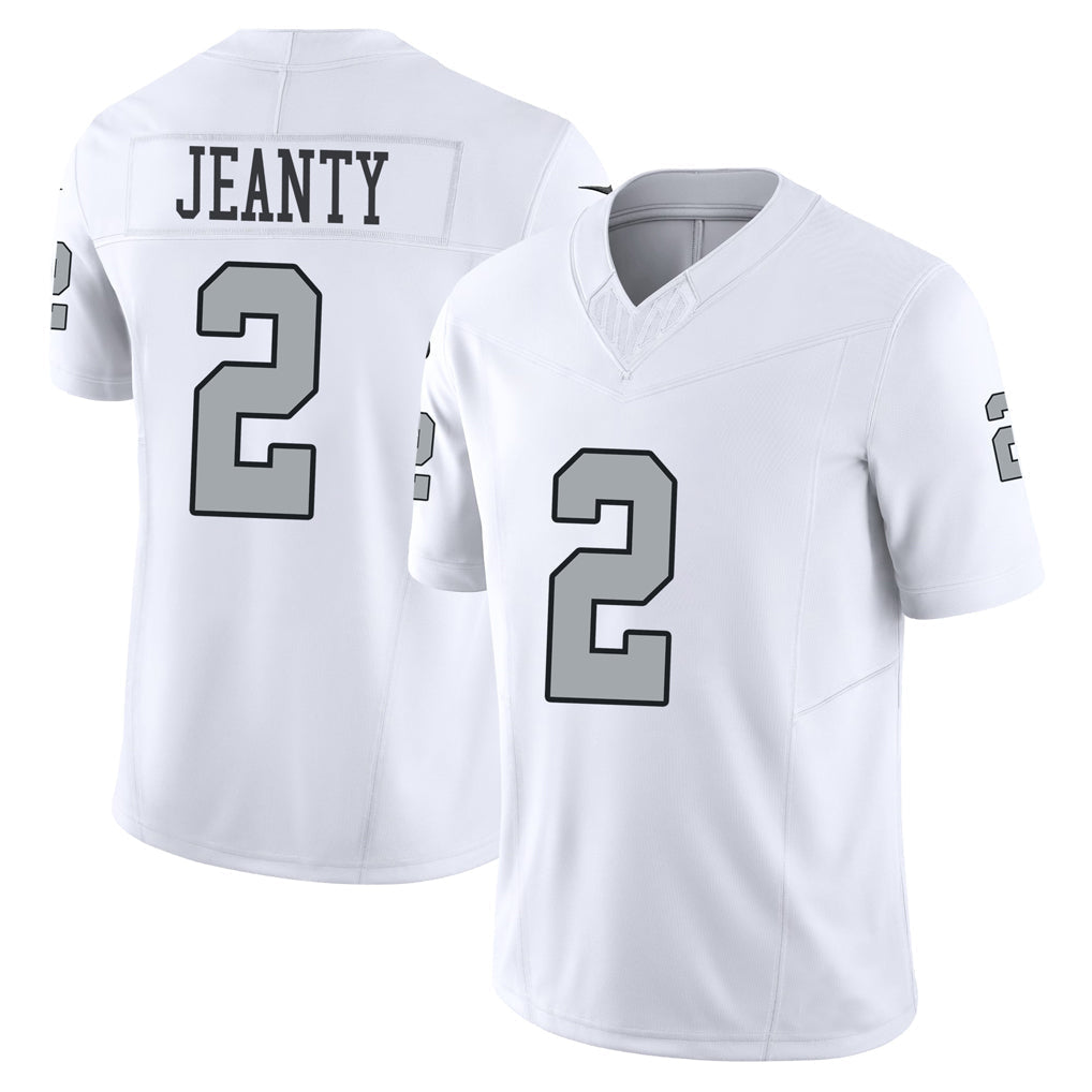 Tlead LV.Raiders #2 Ashton Jeanty Player White Alternate Vapor F.U.S.E Limited Stitched Jerseys