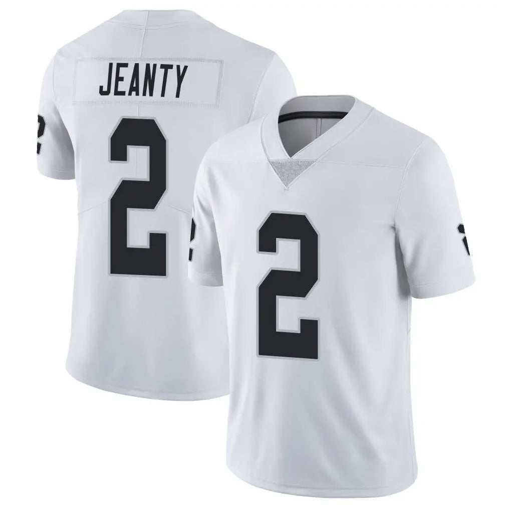Tlead LV.Raiders #2 Ashton Jeanty Player White Limited Vapor Untouchable Home Game Stitched Jerseys