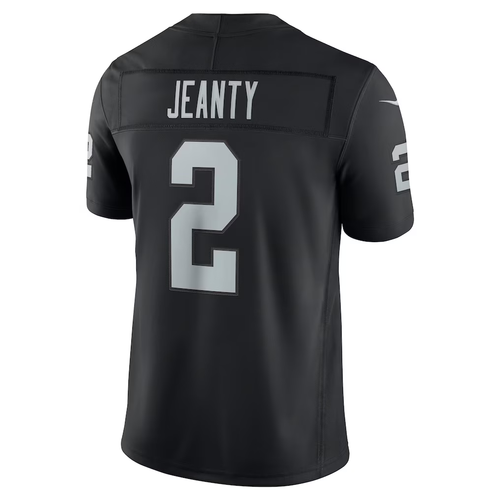 Tlead LV.Raiders #2 Ashton Jeanty  Black Team Vapor F.U.S.E. Stitched Limited Jerseys