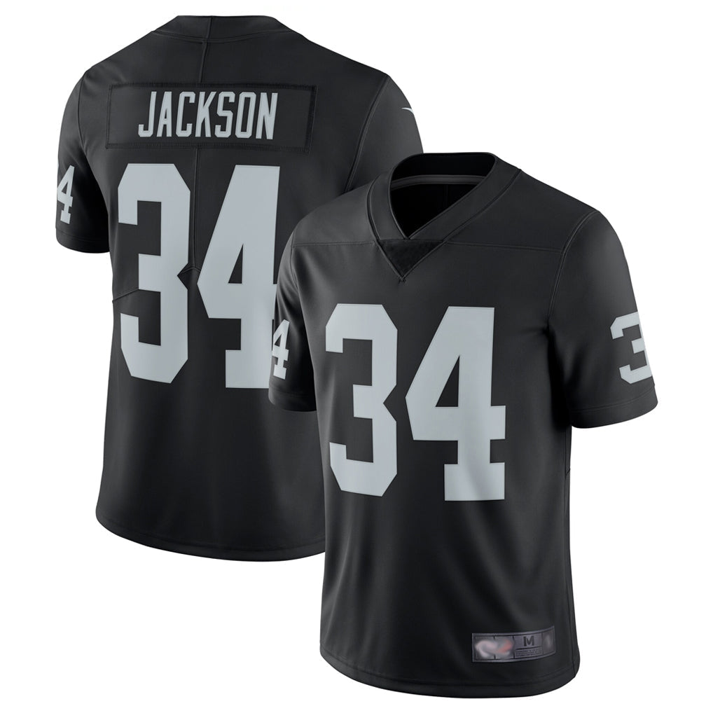 Tlead LV.Raiders #34 Bo Jackson Player Black Vapor Limited Stitched Jerseys