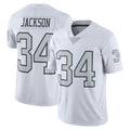 Tlead LV.Raiders #34 Bo Jackson Player White Alternate Vapor F.U.S.E Limited Stitched Jerseys