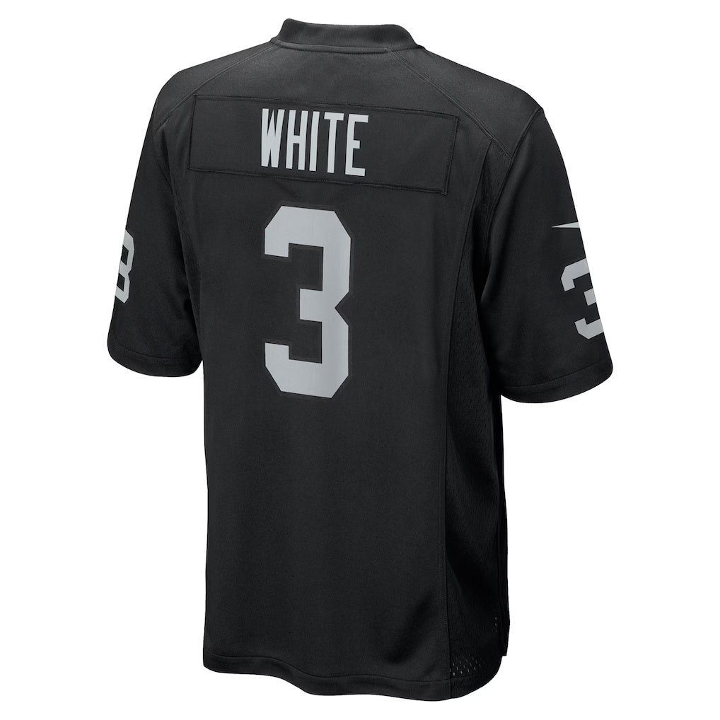 Tlead LV.Raiders #3 Zamir White Black Team Game Stitched Jerseys