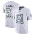 Tlead LV.Raiders #51 Malcolm Koonce Player White Limited Color Rush Home Game Stitched Jerseys