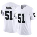 Tlead LV.Raiders #51 Malcolm Koonce Player White Limited Vapor F.U.S.E. Home Game Stitched Jerseys