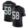 Tlead LV.Raiders #58 Jackson Powers-Johnson Player Black Limited Vapor Untouchable Home Game Stitched Jerseys