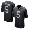 Tlead LV.Raiders #5 Eric Stokes Player Black Home Game Stitched Jerseys