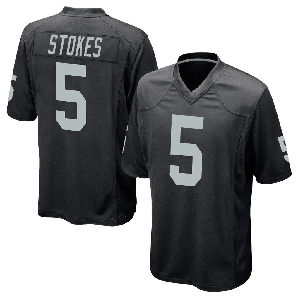 Tlead LV.Raiders #5 Eric Stokes Player Black Home Game Stitched Jerseys