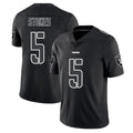 Tlead LV.Raiders #5 Eric Stokes Player Black Limited Black Impact Home Game Stitched Jerseys