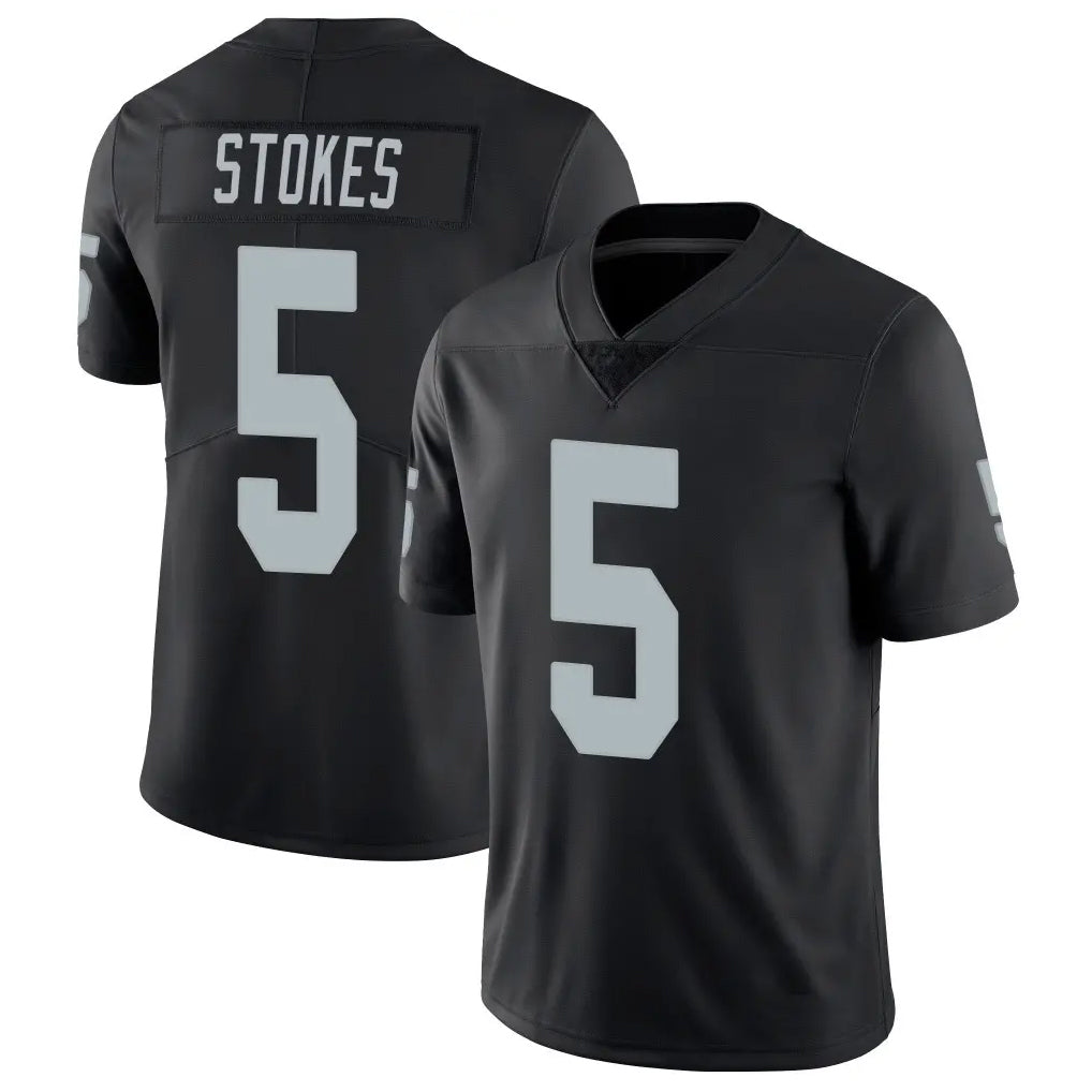 Tlead LV.Raiders #5 Eric Stokes Player Black Limited Vapor Untouchable Home Game Stitched Jerseys