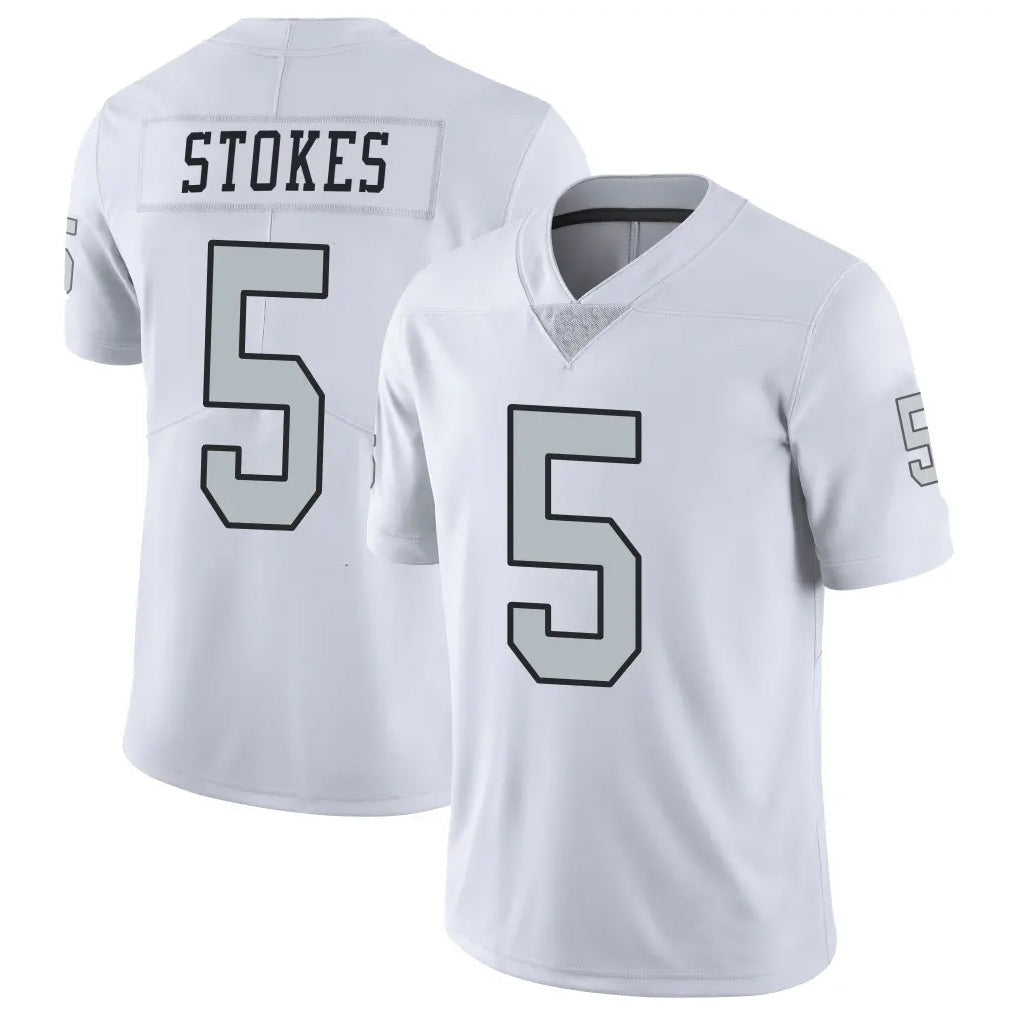 Tlead LV.Raiders #5 Eric Stokes Player White Limited Color Rush Home Game Stitched Jerseys