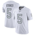 Tlead LV.Raiders #5 Eric Stokes Player White Limited Color Rush Home Game Stitched Jerseys