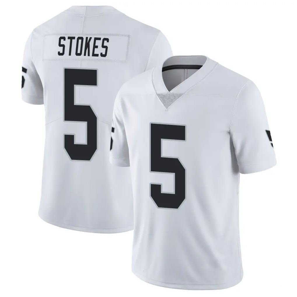 Tlead LV.Raiders #5 Eric Stokes Player White Limited Vapor Untouchable Home Game Stitched Jerseys