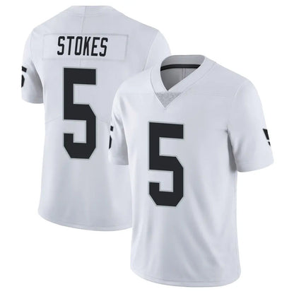 Tlead LV.Raiders #5 Eric Stokes Player White Limited Vapor Untouchable Home Game Stitched Jerseys