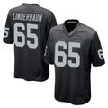 Tlead LV.Raiders #65 Tyler Linderbaum Player Black Home Game Stitched Jerseys