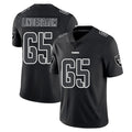 Tlead LV.Raiders #65 Tyler Linderbaum Player Black Limited Black Impact Home Game Stitched Jerseys