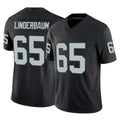 Tlead LV.Raiders #65 Tyler Linderbaum Player Black Limited Vapor F.U.S.E. Home Game Stitched Jerseys
