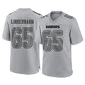 Tlead LV.Raiders #65 Tyler Linderbaum Player Gray Atmosphere Fashion Limited Game Stitched Jerseys
