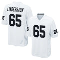 Tlead LV.Raiders #65 Tyler Linderbaum Player White Home Game Stitched Jerseys