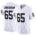 Tlead LV.Raiders #65 Tyler Linderbaum Player White Limited Vapor F.U.S.E. Home Game Stitched Jerseys