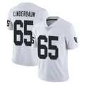Tlead LV.Raiders #65 Tyler Linderbaum Player White Limited Vapor Untouchable Home Game Stitched Jerseys
