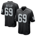 Tlead LV.Raiders #69 Adam Butler Player Black Home Game Stitched Jerseys