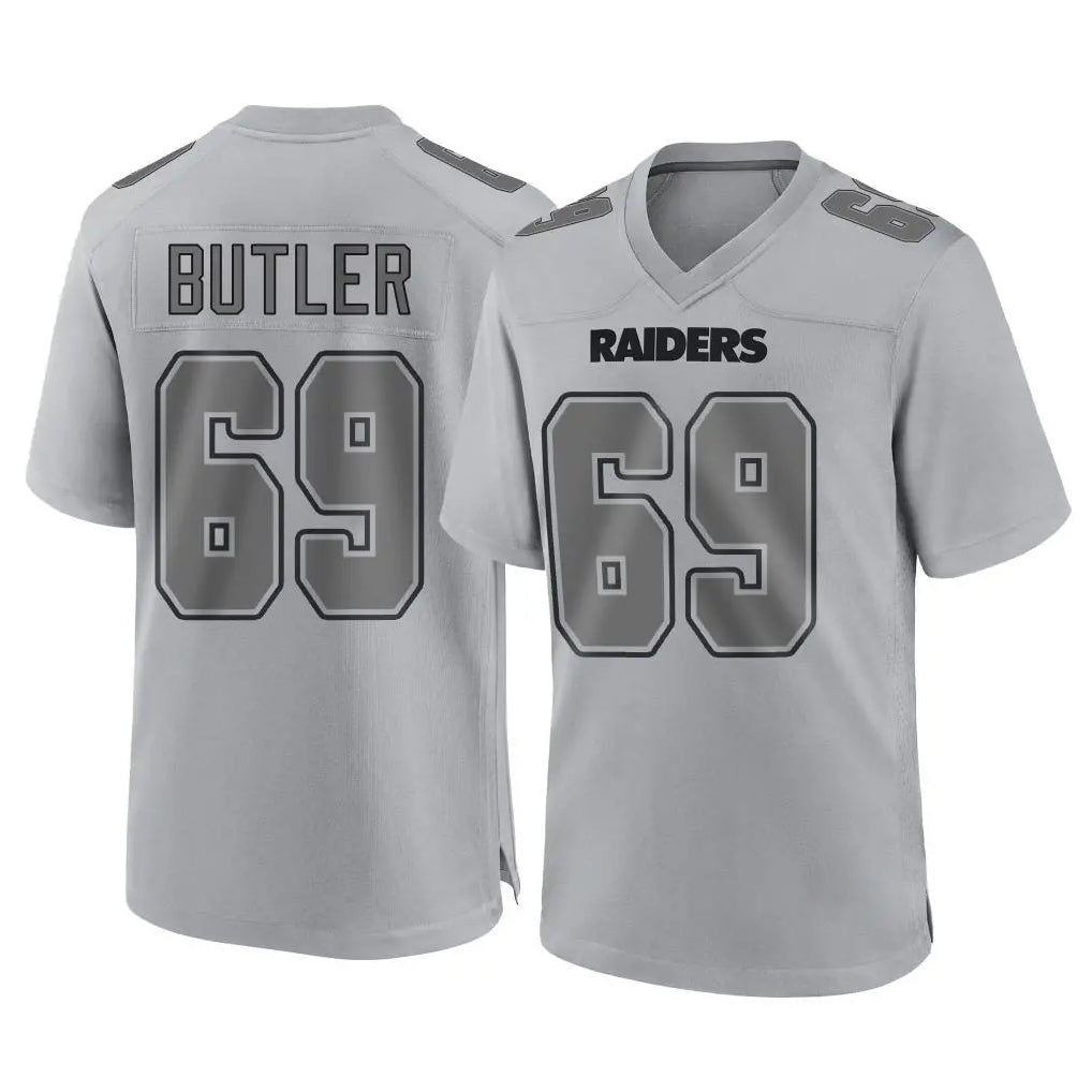 Tlead LV.Raiders #69 Adam Butler Player Gray Atmosphere Fashion Limited Game Stitched Jerseys