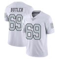 Tlead LV.Raiders #69 Adam Butler Player White Limited Color Rush Home Game Stitched Jerseys