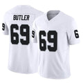 Tlead LV.Raiders #69 Adam Butler Player White Limited Vapor F.U.S.E. Home Game Stitched Jerseys