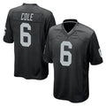 Tlead LV.Raiders #6 A.J. Cole Player Black Home Game Stitched Jerseys