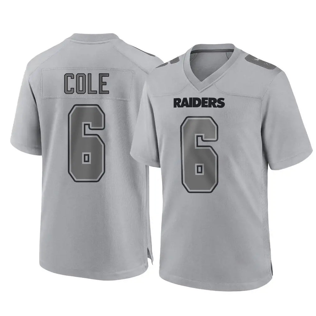 Tlead LV.Raiders #6 A.J. Cole Player Gray Atmosphere Fashion Limited Game Stitched Jerseys