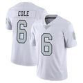 Tlead LV.Raiders #6 A.J. Cole Player White Limited Color Rush Home Game Stitched Jerseys