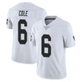 Tlead LV.Raiders #6 A.J. Cole Player White Limited Vapor Untouchable Home Game Stitched Jerseys