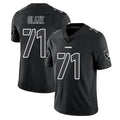 Tlead LV.Raiders #71 DJ Glaze Player Black Limited Black Impact Home Game Stitched Jerseys