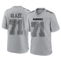 Tlead LV.Raiders #71 DJ Glaze Player Gray Atmosphere Fashion Limited Game Stitched Jerseys
